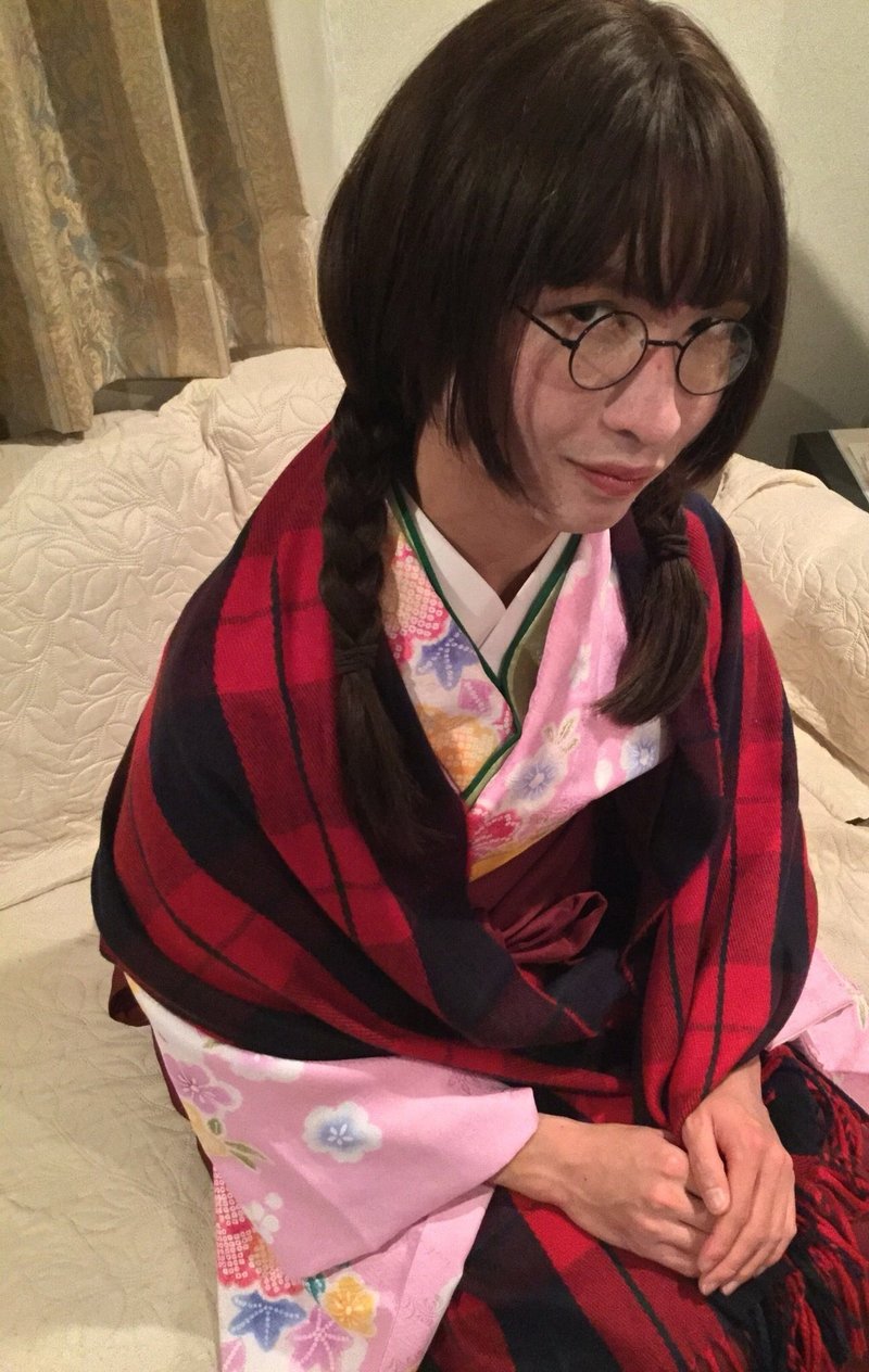 女装は着物で 正月の女装写真 ジョニー フローラ Note 女装は着物で 正月の女装写真 ジョニー フローラ Note