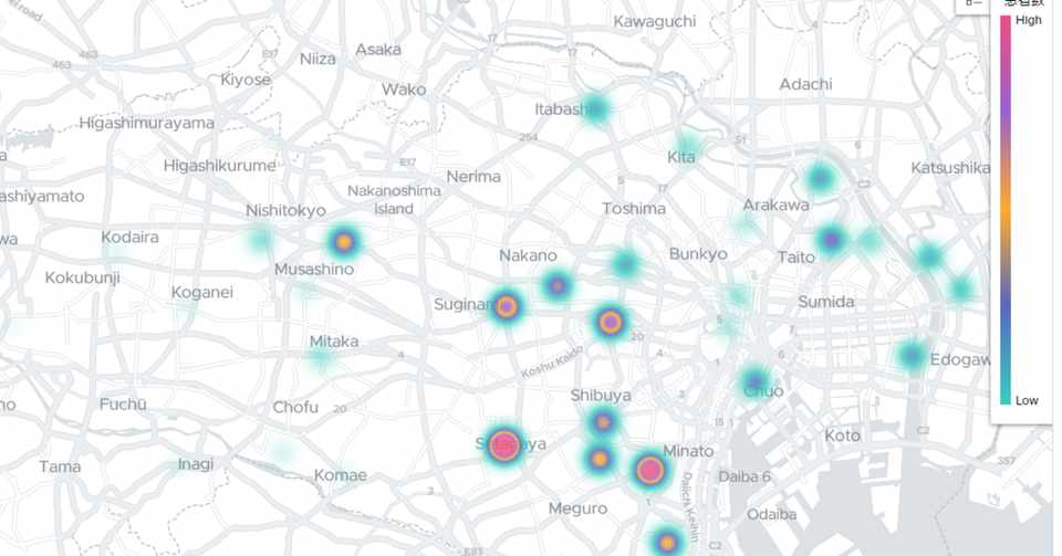 新型コロナウイルス区市町村患者地図 東京都 Zohoマニア Note
