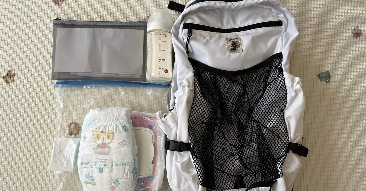 持ち物はこれだけ】0歳と外出時のリュックと中身を紹介｜ケニチ