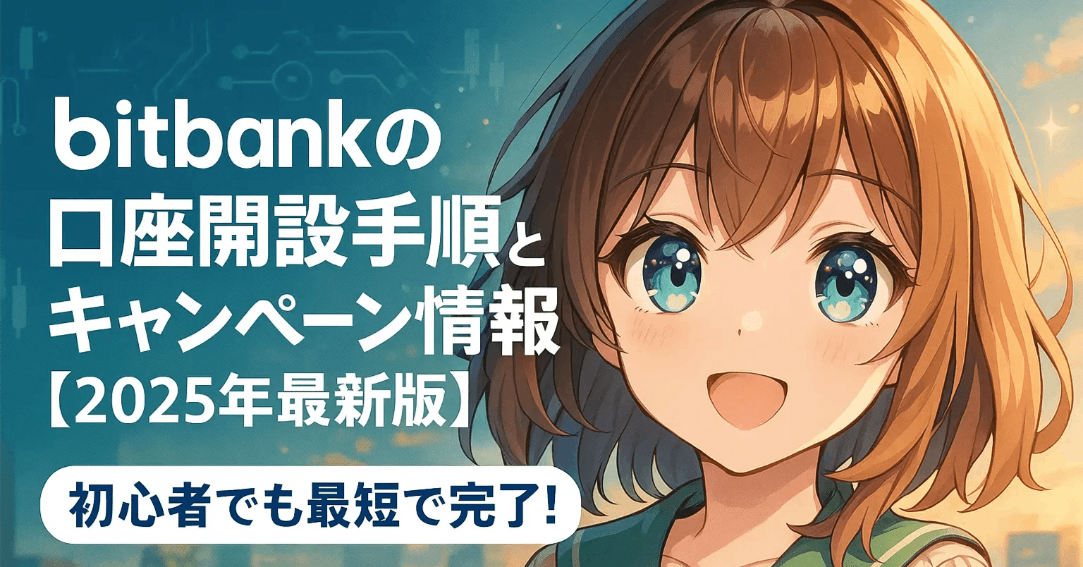 ビットバンク（bitbank）の口座開設手順とキャンペーン情報【2025年最新版】｜初心者でも最短で完了！｜ゼロからはじめる仮想通貨ガイド