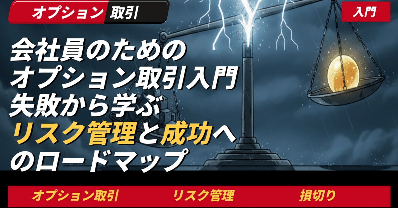 会社員のためのオプション取引入門：失敗から学ぶリスク管理と成功へのロードマップ｜edged30