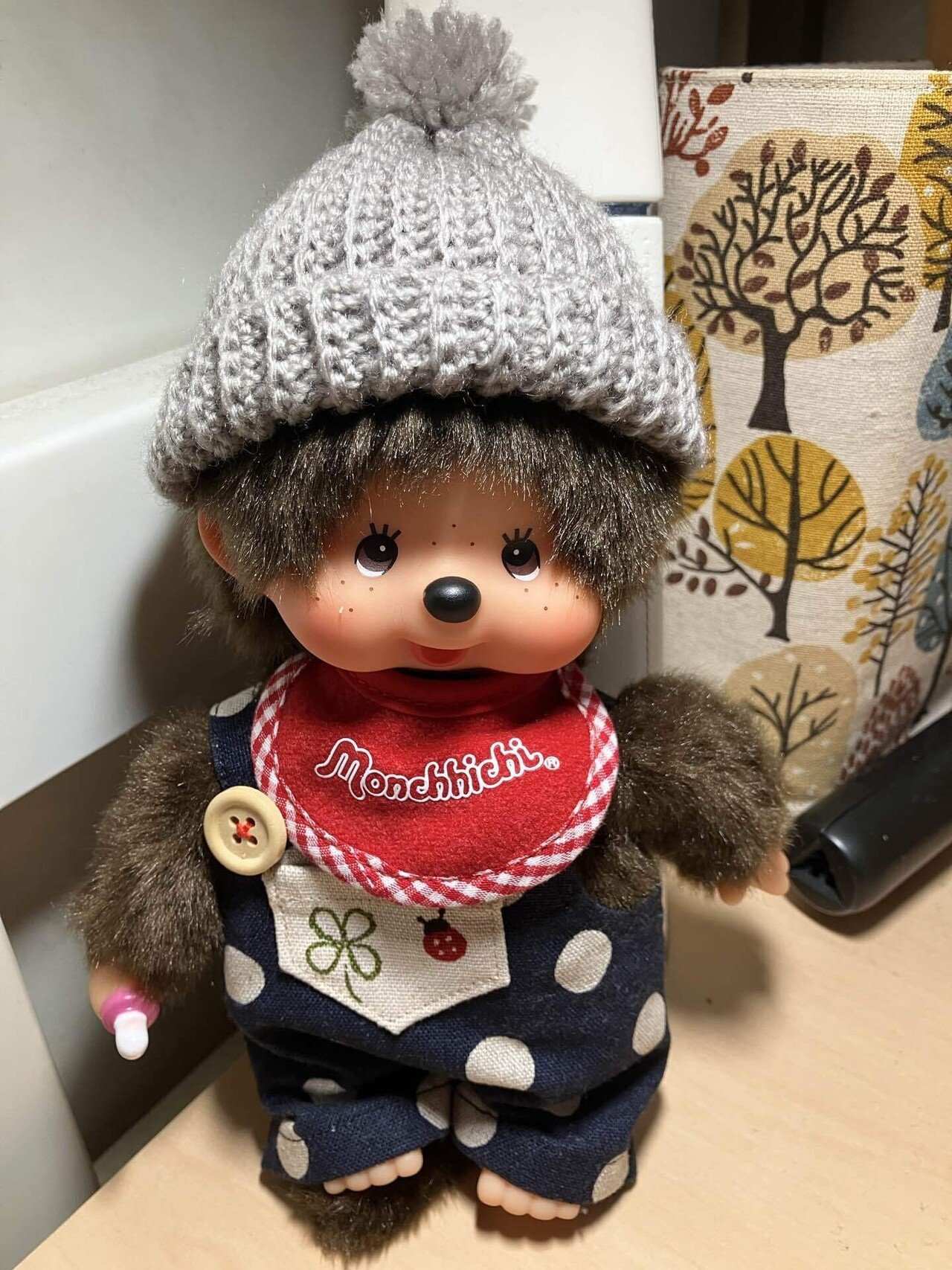 モンチッチの帽子を編んでくれました｜はるゆき