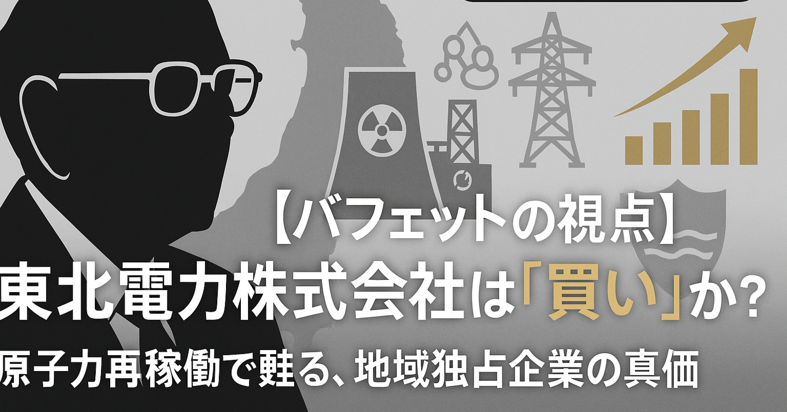 バフェットの視点】東北電力株式会社は『買い』か？ — 原子力再稼働で甦る、地域独占企業の真価｜AIバフェット研究所 所長