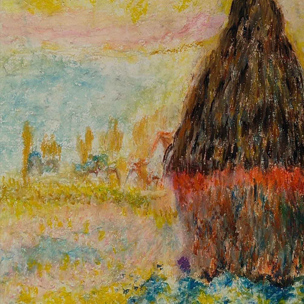 絵画ミニミニミステリー 第133回「クロード・モネ『積みわら、日没