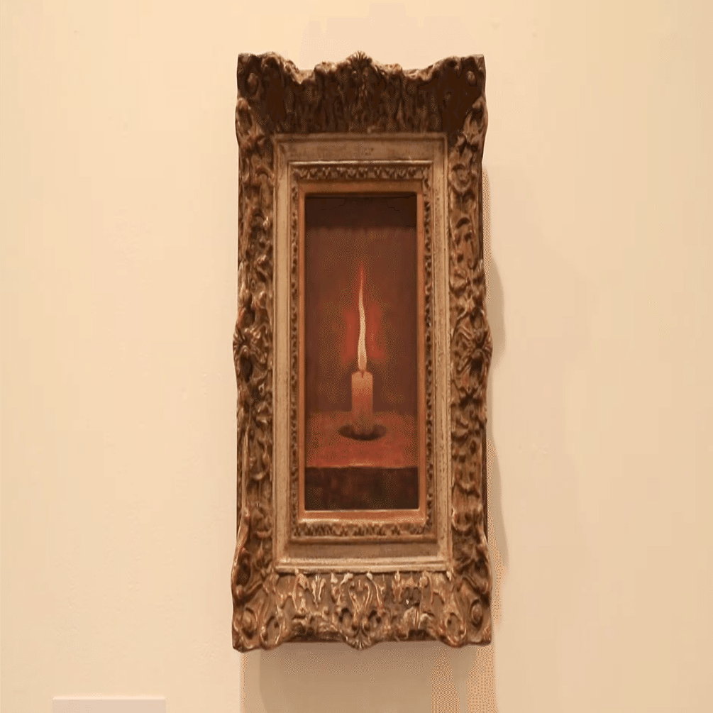 蝋燭の灯🔥・高島野十郎】─小品でも超高額 油彩 査定 鑑定 買取 致し