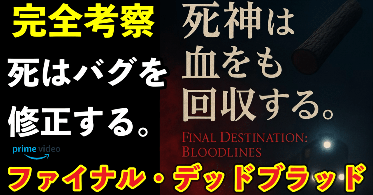 🎞️ファイナル・デッドブラッド（Final Destination: Bloodlines