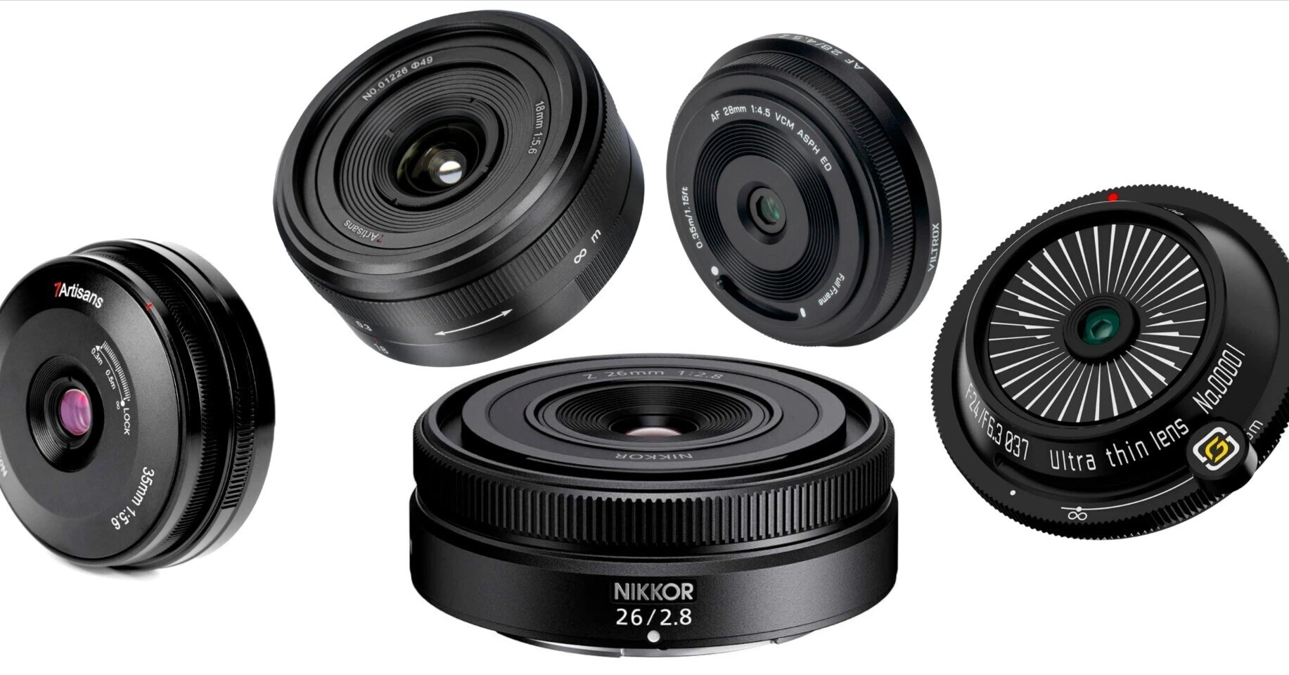 NikonのZマウント用のパンケーキレンズでフルサイズセンサー向けを探す NikonのZマウント用のパンケーキレンズでフルサイズセンサー向けを探す