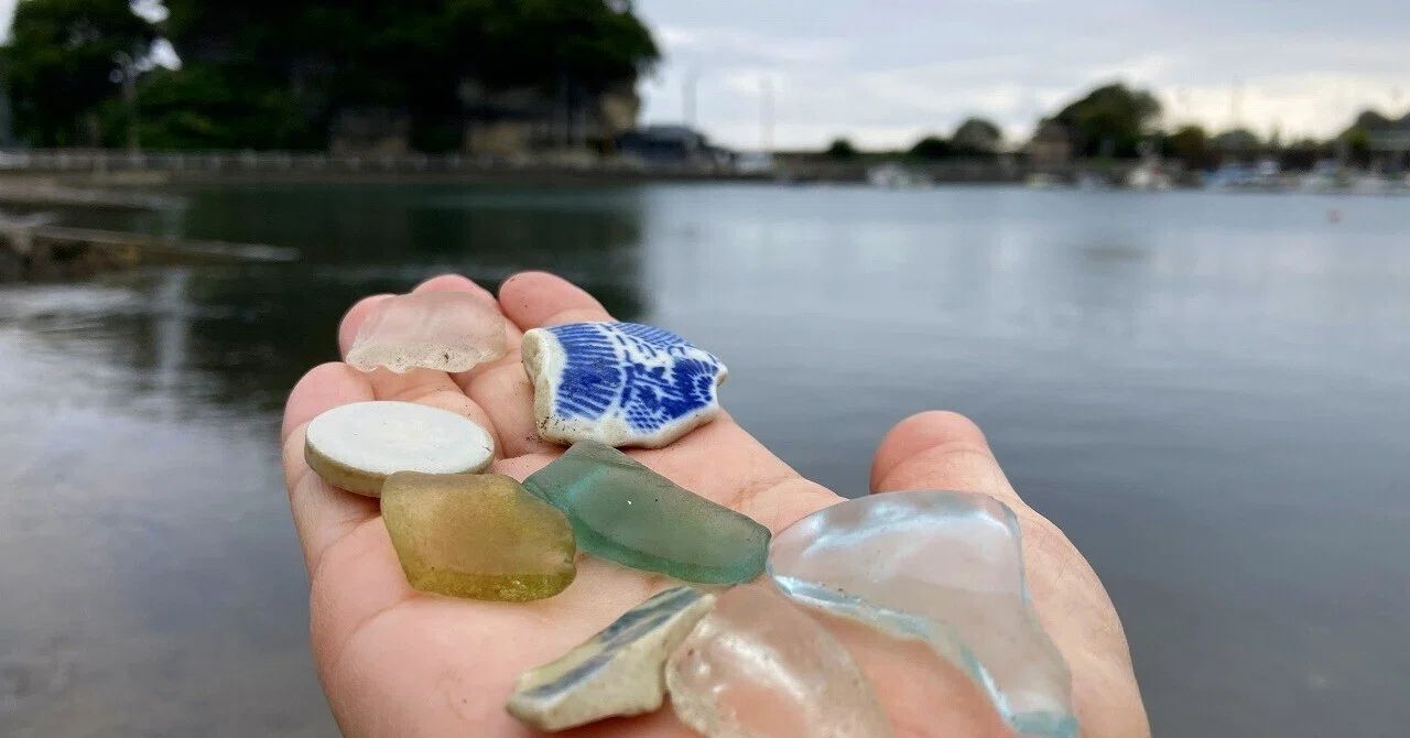 陶片とシーグラスとご当地サイダーの破片をゲット？東伊豆・柿崎海岸で