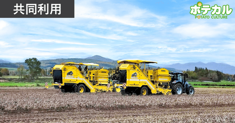通常選別でROPAの1Rowを5戸で共同利用（しれとこ斜里馬鈴薯生産組合）／共同利用