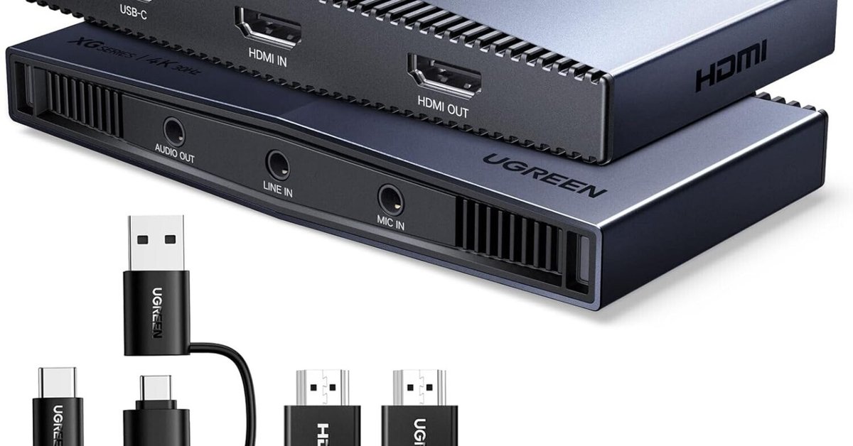 ゲーム配信・録画を本格的に！UGREEN 4K対応キャプチャーボード