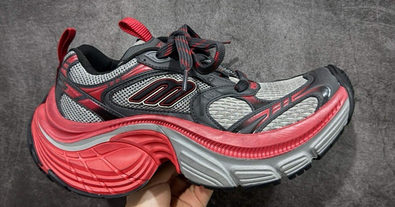 バレンシアガ 6XL スニーカー レッド/グレー／ブラック815859W2MV26110