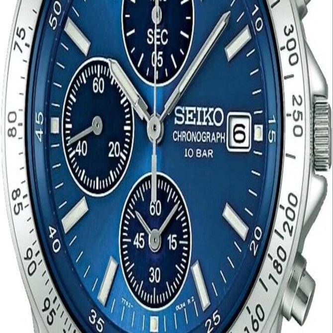 値下げSEIKOクロノグラフSBTQ071 Seiko SBTQ071 Selection Chronograph Quartz Silver Blue From Japan