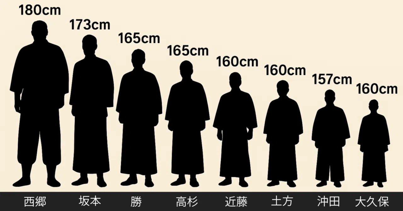 西郷 隆盛 身長