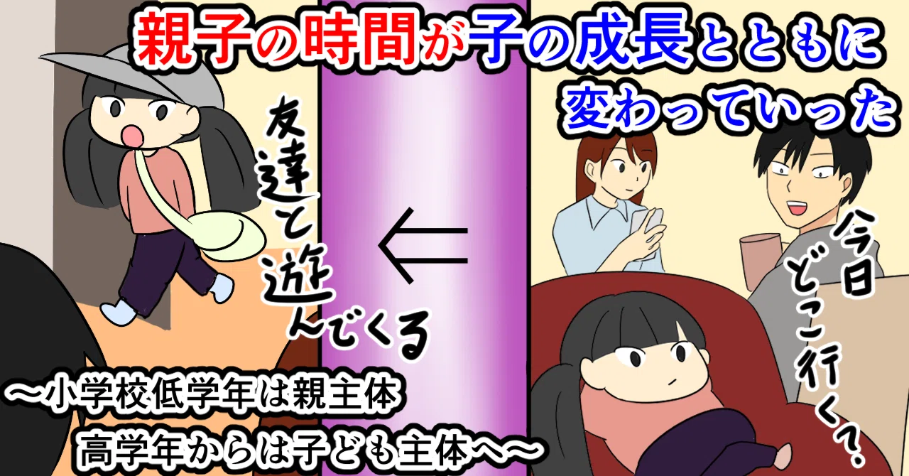 親子の時間が子の成長とともに変わっていった〜小学校低学年は親主体 