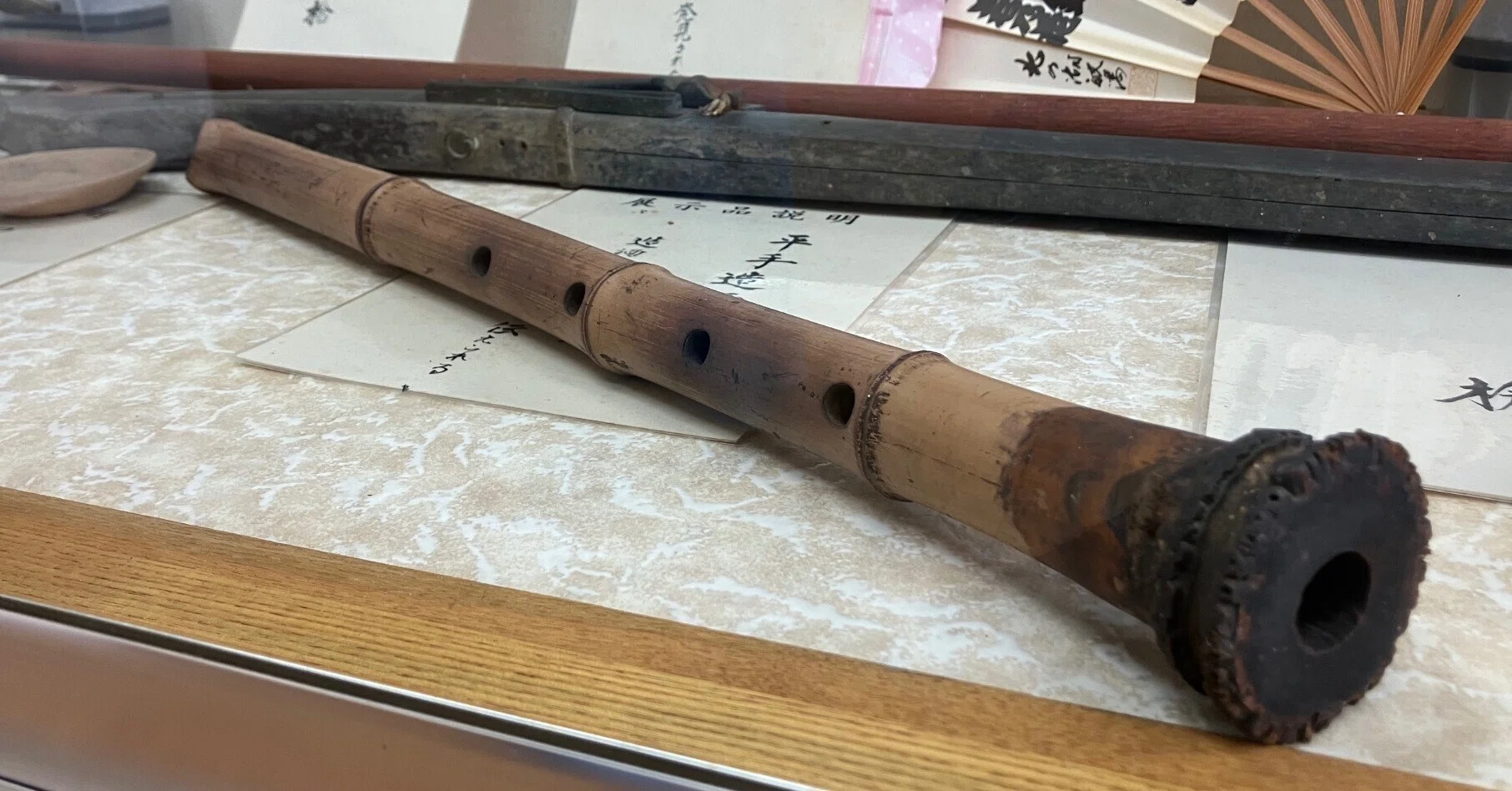 剣客⚔️平手造酒の吹いた尺八@『天保水滸伝遺品館』⭐︎ 東庄町尺八
