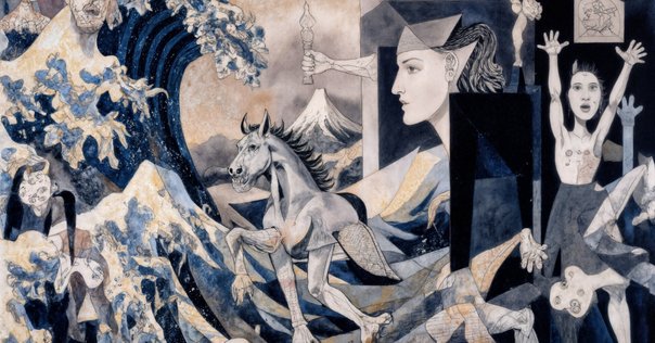 スペイン発 82×49mmのピカソの大作切手｜オーパス34