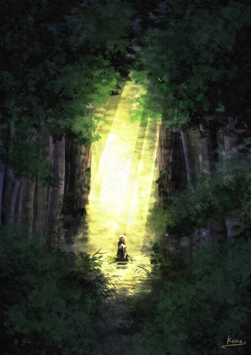 背景ワンドロ 木漏れ日 の描き方 背景イラスト配布中 コノハ Note 背景ワンドロ 木漏れ日 の描き方 背景イラスト配布中 コノハ Note