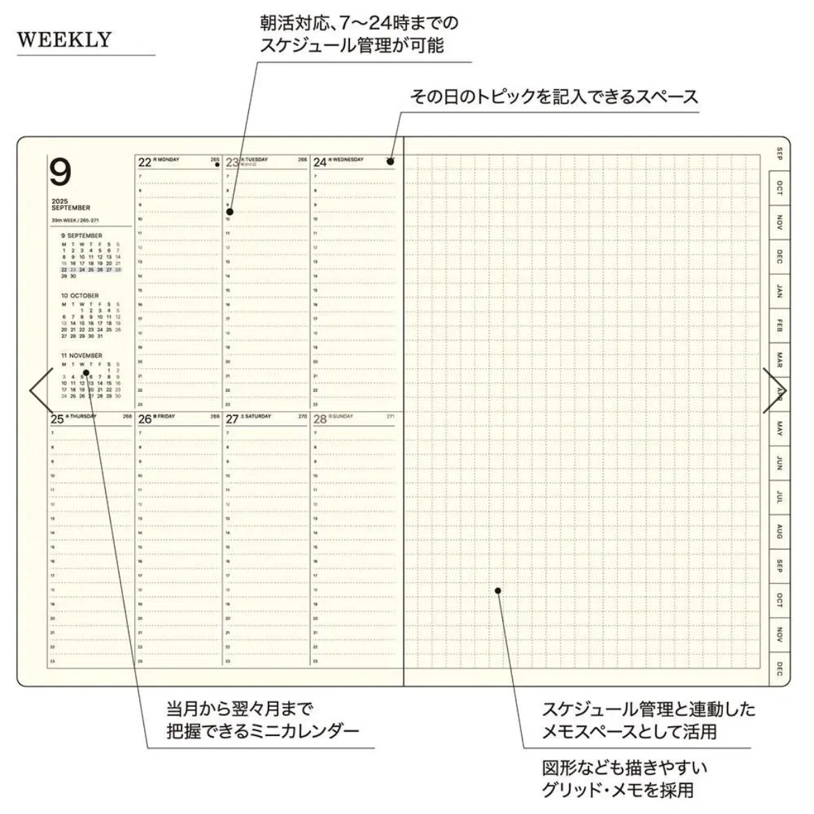 来年の仕事手帳はキミに決めた！hands+手帳｜北乃手帳