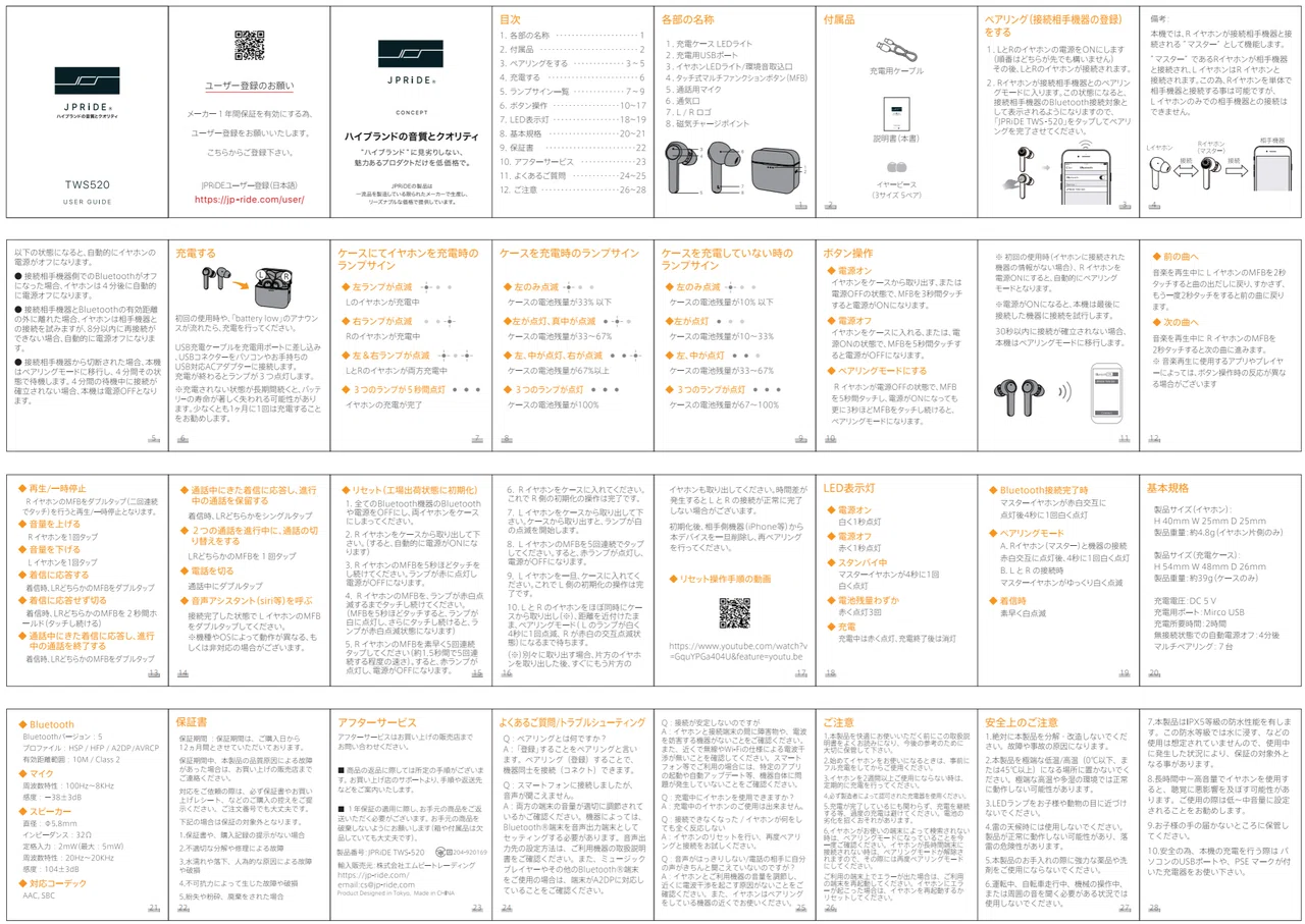 TWS-520 Bluetooth イヤホンをジョギング用に買い替えたのでレビューし
