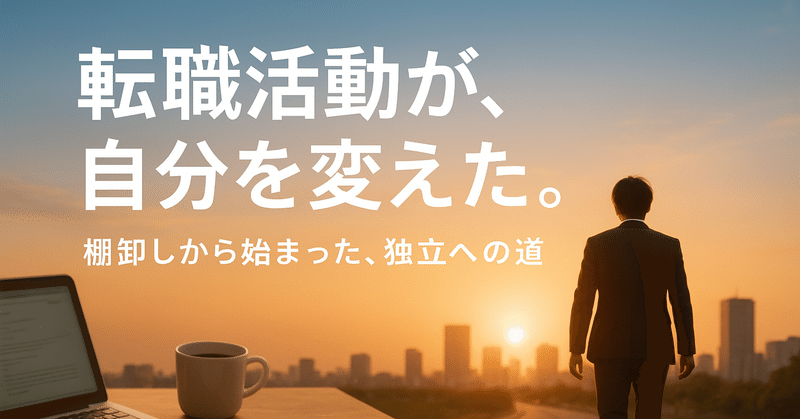 転職活動が、自分を変えた。――棚卸しから始まった独立への道