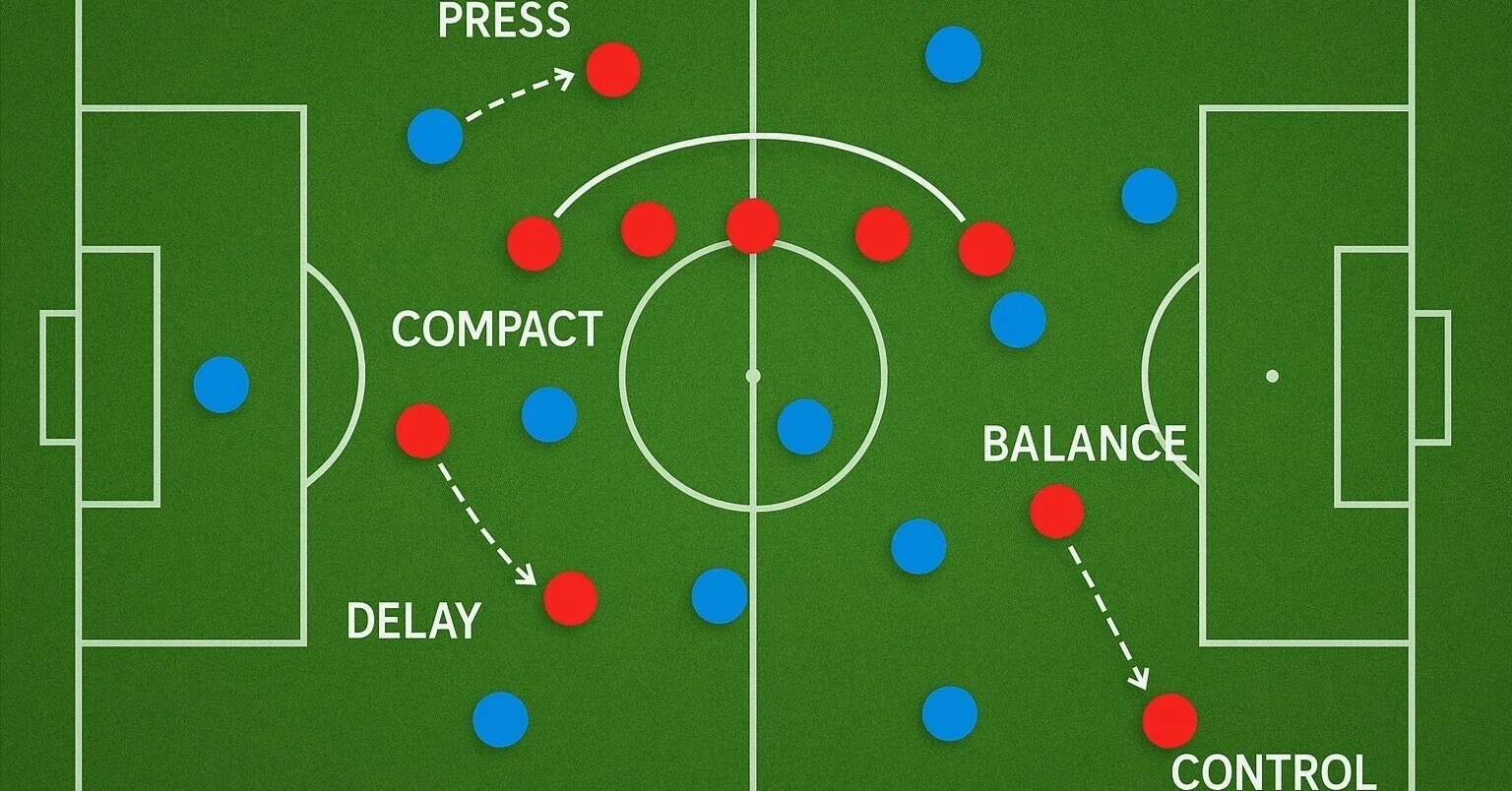 サッカー分析④】守備のプレー原則を紐解く 〜現場で意識したい5つの