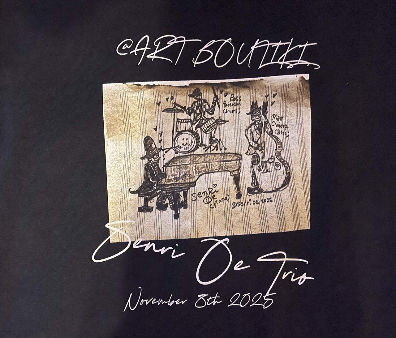 ART BOUTIKI Tee Shirts 販売のお知らせ！｜SENRI OE 大江千里