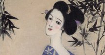 大正ロマンの象徴・竹久夢二が描く華奢で優美なシルエットの美人画に