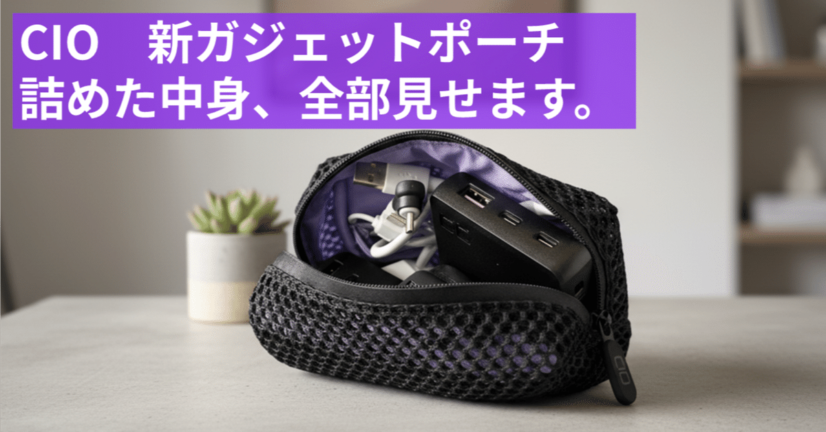 全公開】CIOの“超限定”記念ポーチが着弾。僕の「充電の不安を