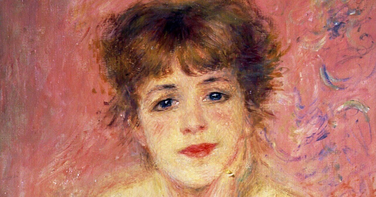 ピエール＝オーギュスト・ルノワール『女優ジャンヌ・サマリーの肖像