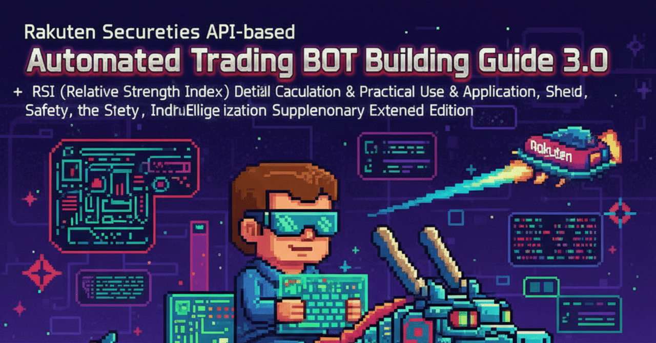 楽天証券APIを活用した自動売買BOT構築ガイド3.0+RSI（Relative Strength  Index、相対力指数）の詳細な計算方法｜TWLV32