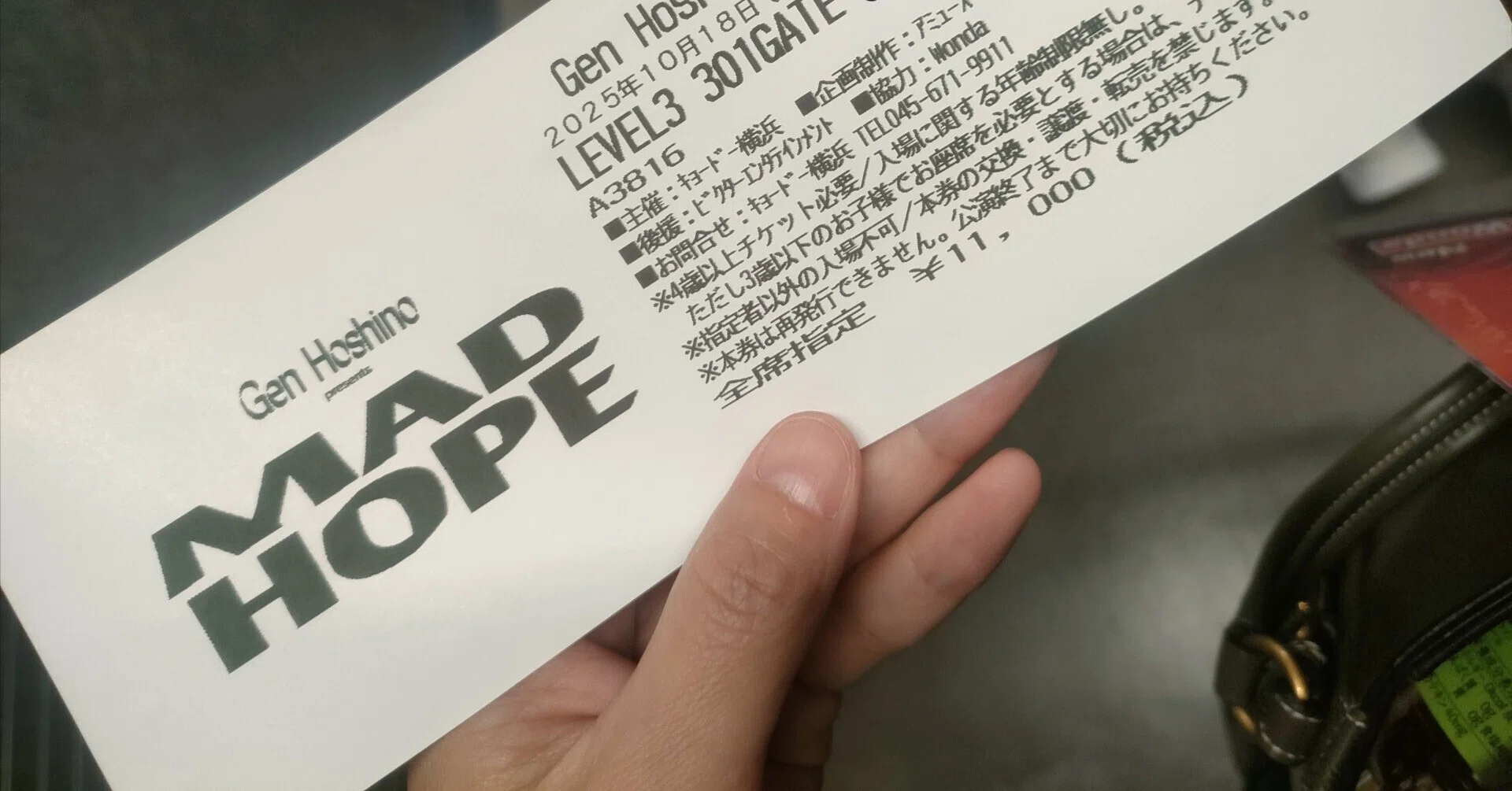 鑑賞ログ｜星野源 MAD HOPE｜麻利央書店