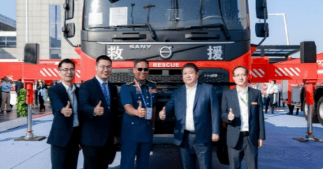 三一（SANY）、世界最高到達高さ159.66mの消防車でギネス世界記録を