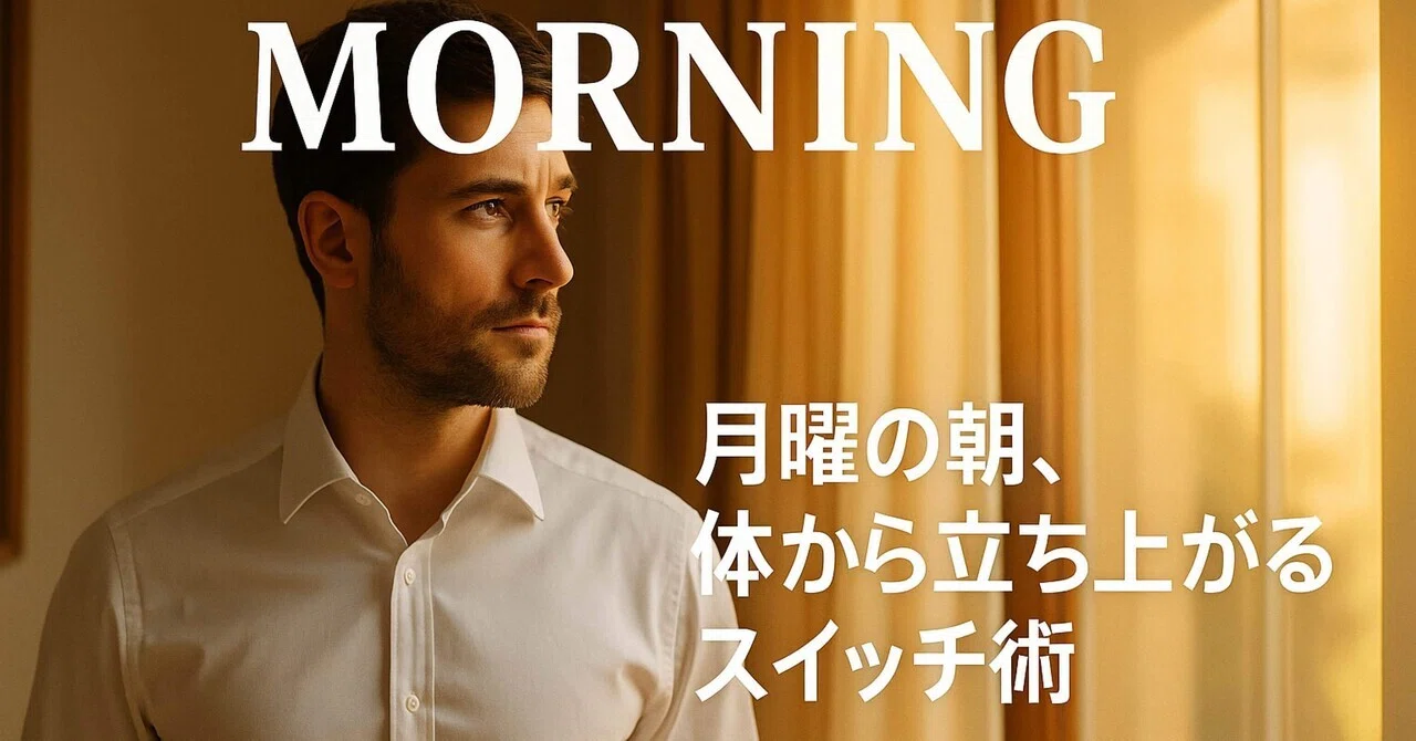 🌅【MORNING】Trust your Monday ― If you believe and act, the rhythm of the ...