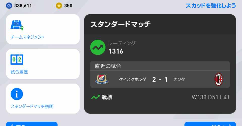 ウイイレレート1500への道のり 無課金 ケイスケホンダ Note