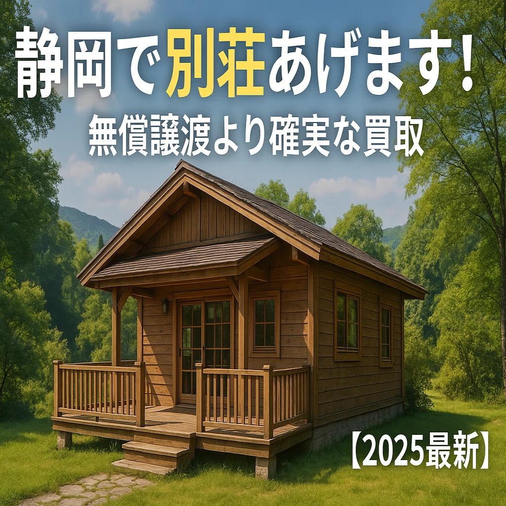 静岡で「別荘あげます」を実現する方法！無償譲渡より確実な買取の全 