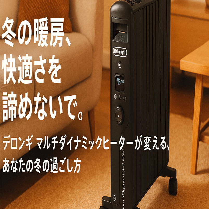 冬の暖房、快適さを諦めないで。デロンギ マルチダイナミックヒーター