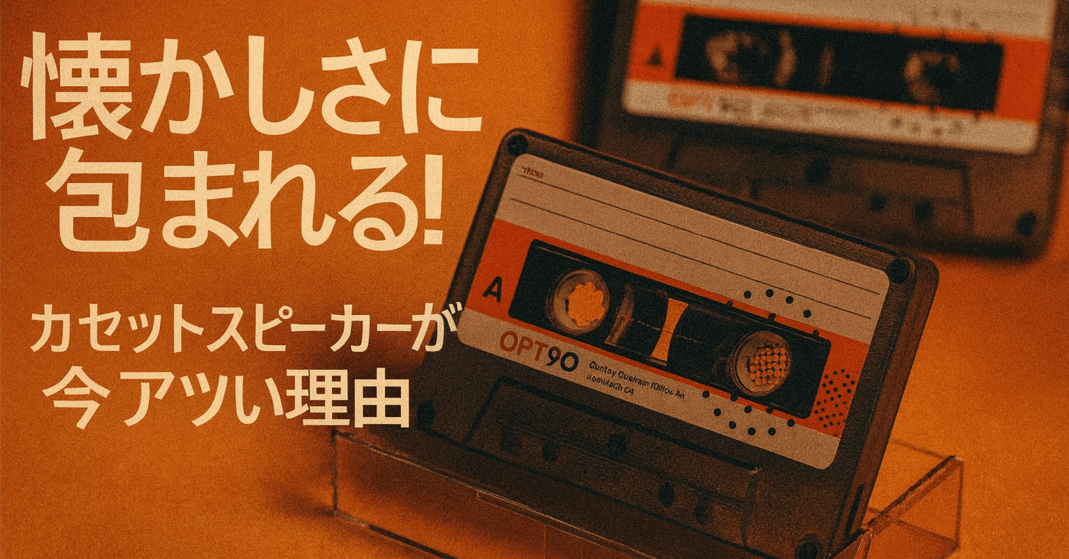 懐かしさに包まれる！カセットスピーカーが今アツい理由｜opt