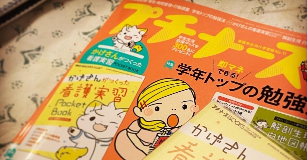 プチナース４月号付録 実習ポケットブック かきました 看護師のかげさん Kage Note