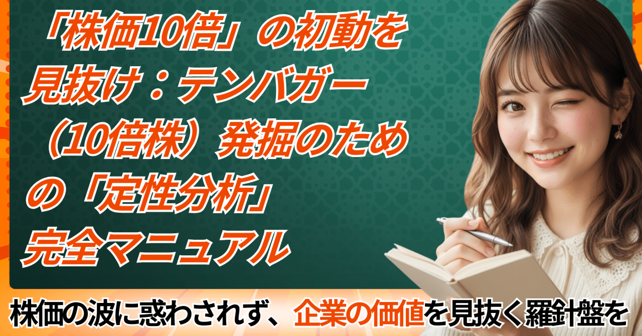株価10倍」の初動を見抜け：テンバガー（10倍株）発掘のための「定性