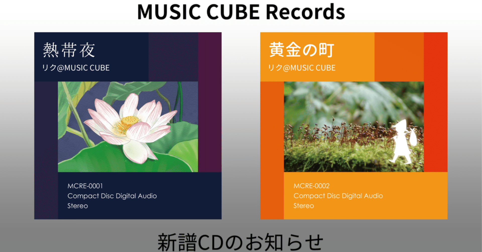 RIKU パネル　熱帯夜 EP「熱帯夜」「黄金の町」ライナーノーツ｜リク@MUSIC CUBE