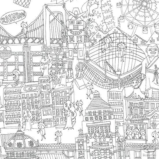 はみ出したって大丈夫 子どもの頃に憧れた超巨大ぬり絵 Assiston Note はみ出したって大丈夫 子どもの頃に憧れた超巨大ぬり絵 Assiston Note
