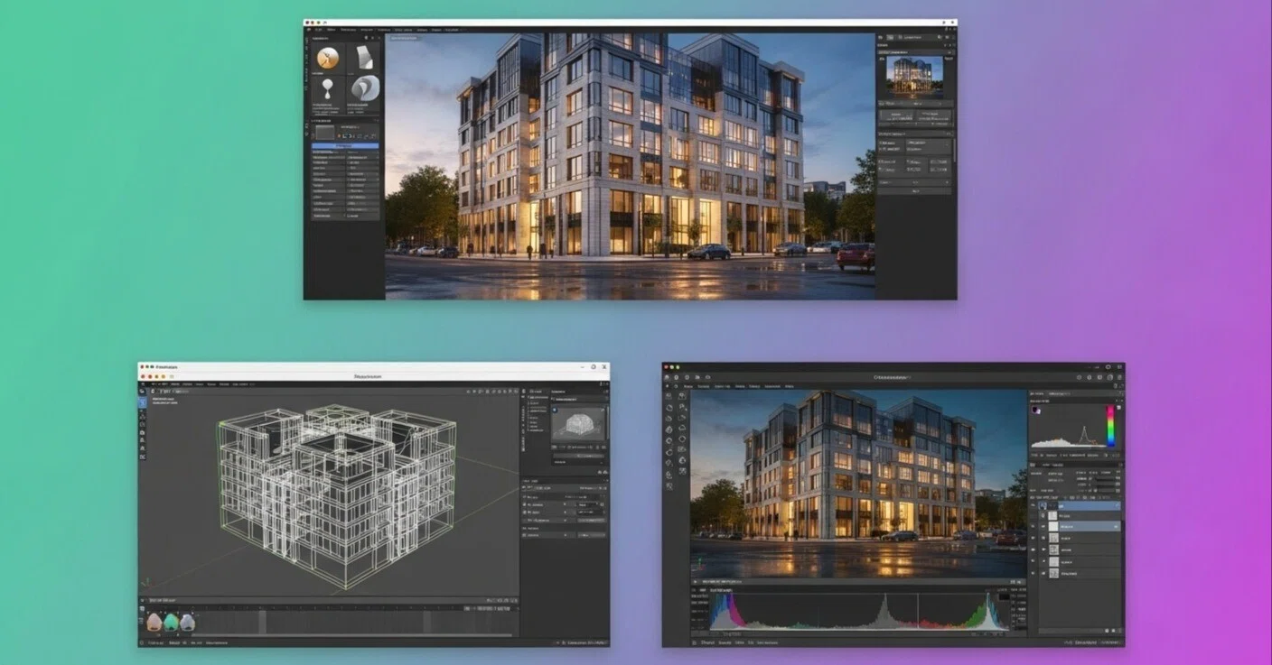 建築パース制作におすすめのソフトランキング｜建築CGパース・AIパース