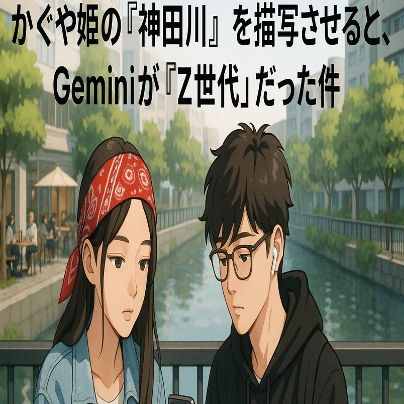 かぐや姫の『神田川』を描写させると、Geminiが「Z世代」だった件