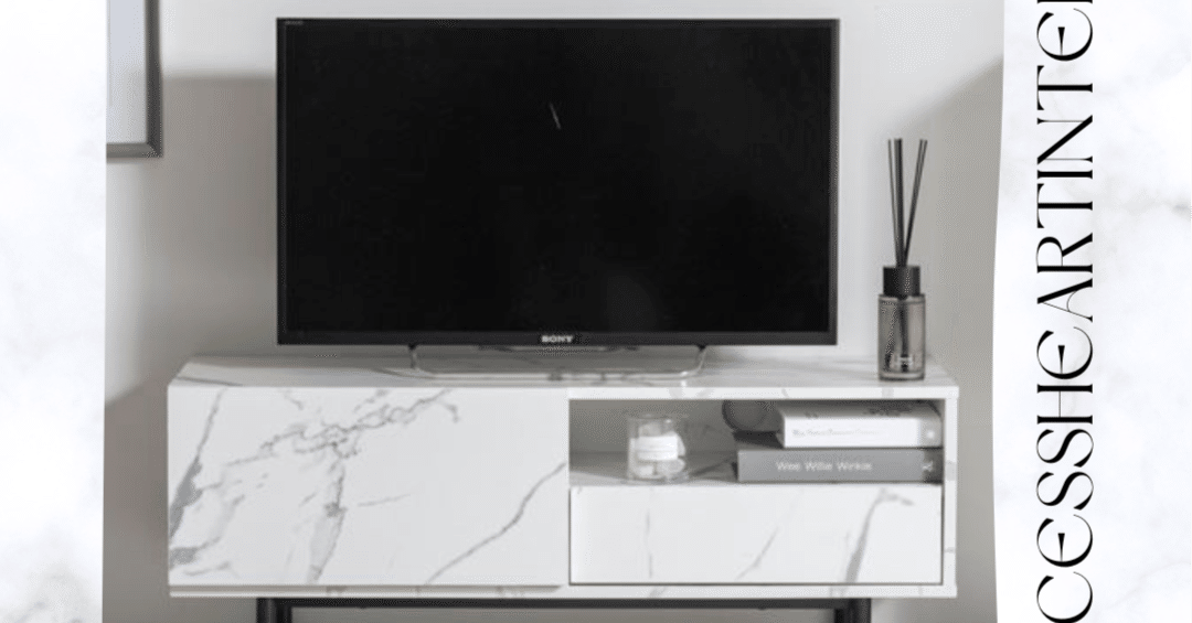 幅100cm】Ellis 大理石柄テレビ台｜RIE