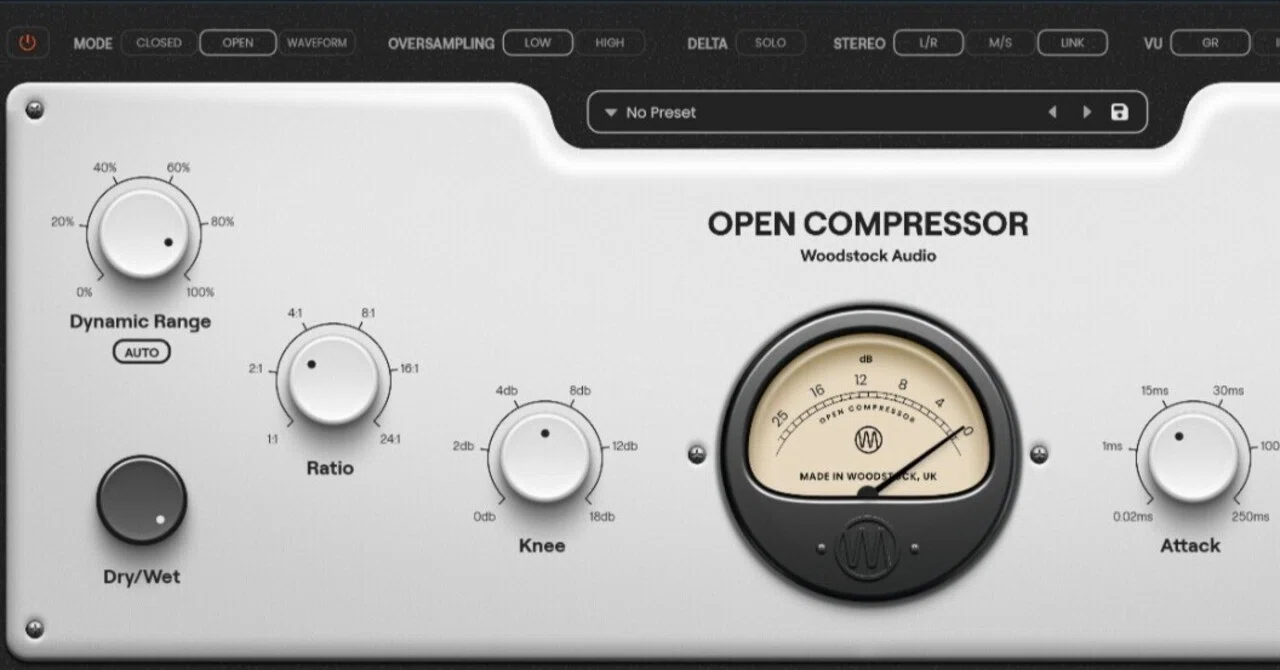 週刊プラグインレビュー」Woodstock Audio / Open Compressor