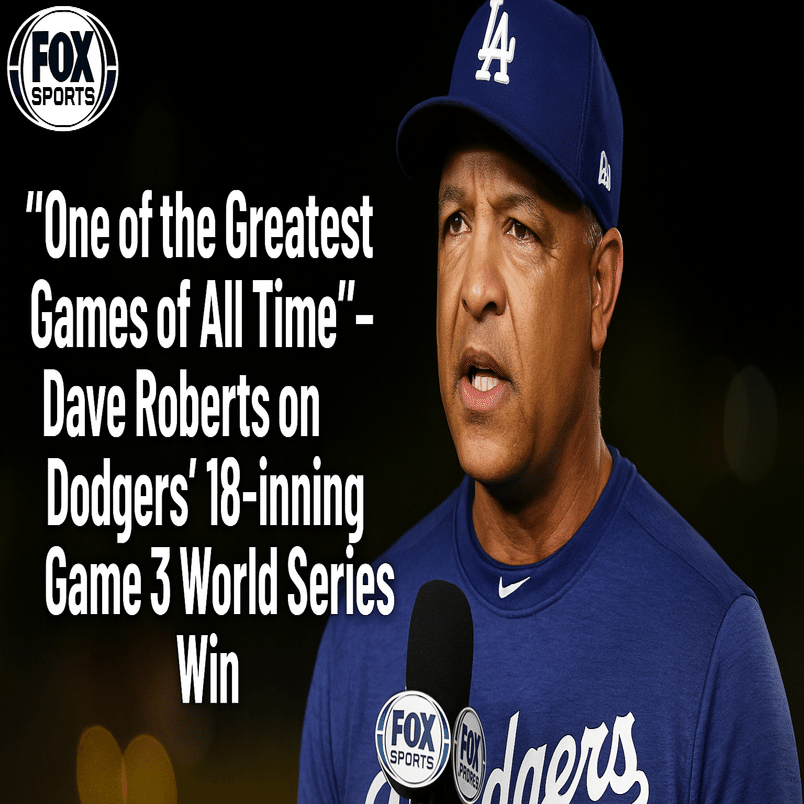 ⚾️ 【YouTube】伝説の18回死闘を制したドジャース・ロバーツ監督