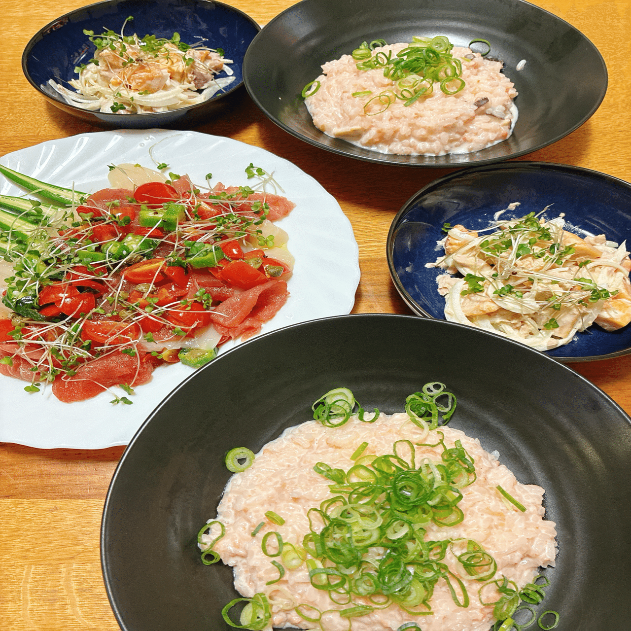 ホタテとマグロのカルパッチョケッカソース｜J爺J