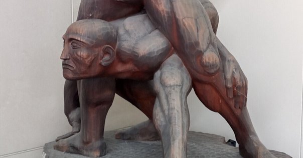 石膏 大顔面 面取り ルキウス・ウェルス帝 石膏 大顔面 面取り