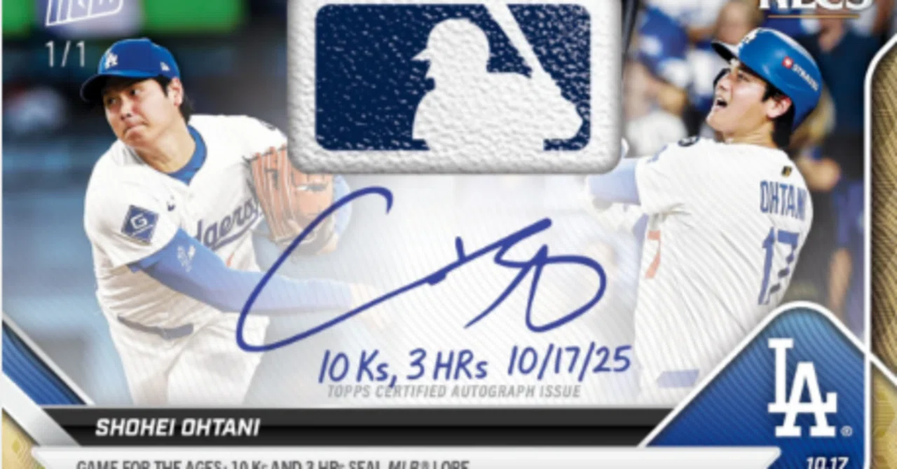 2025年ワールドシリーズ完全保存版】大谷翔平の伝説がTopps MLBカード