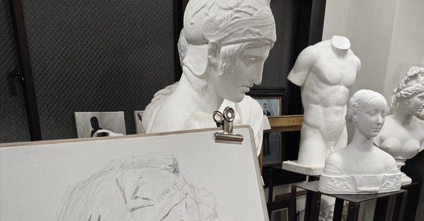 S-210 青年マルス首像｜石膏像ドットコム（脇本）